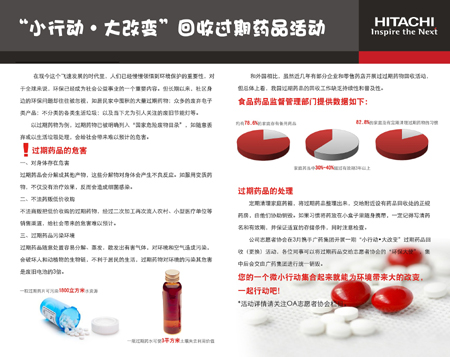 日立电梯携手广药白云山开展过期药品回收活动相关图片